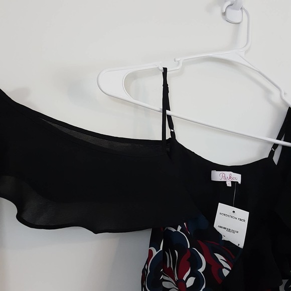 Parker Black and Red Floral Blouse - Picture 6 of 11